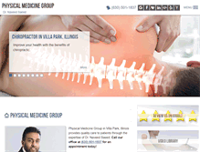 Tablet Screenshot of physicalmedicinegroup.com